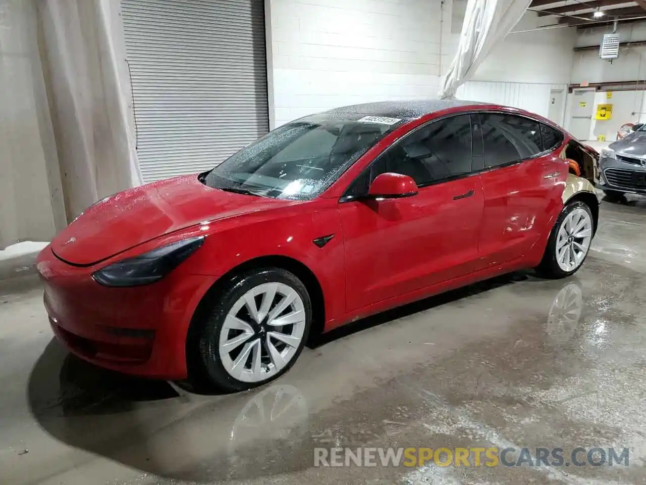 1 Photograph of a damaged car 5YJ3E1EA4NF187306 TESLA MODEL 3 2022