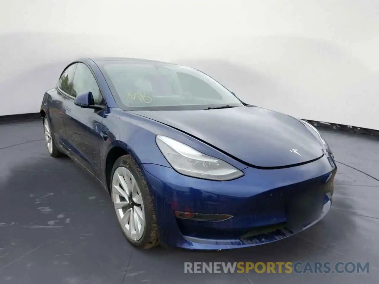 1 Photograph of a damaged car 5YJ3E1EA4NF187368 TESLA MODEL 3 2022