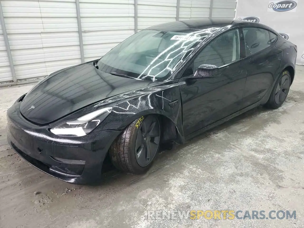 1 Photograph of a damaged car 5YJ3E1EA4NF188262 TESLA MODEL 3 2022