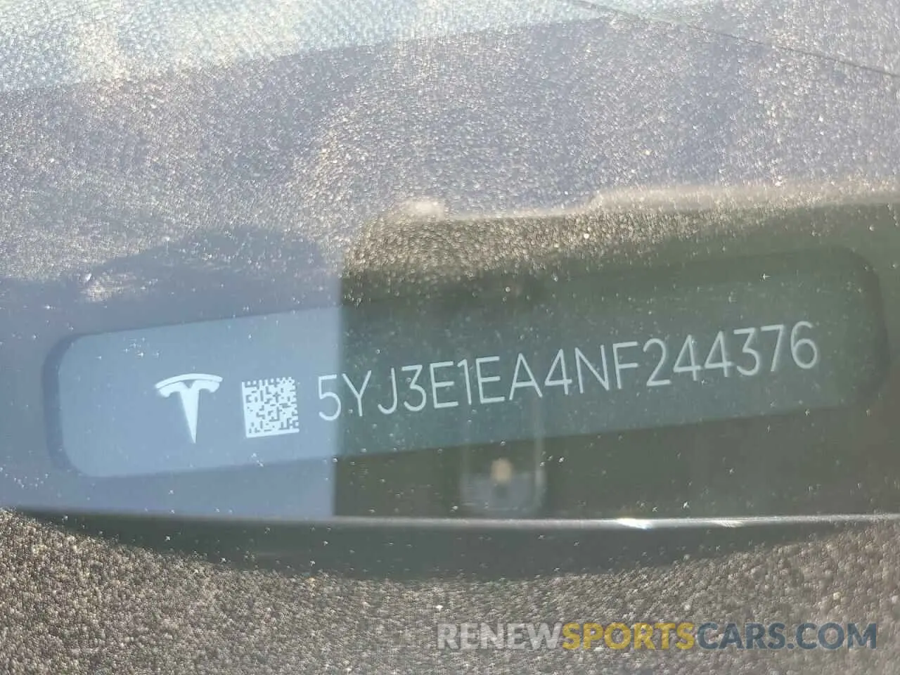 12 Photograph of a damaged car 5YJ3E1EA4NF244376 TESLA MODEL 3 2022