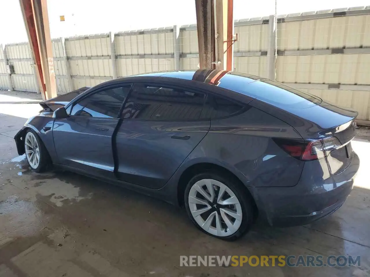 2 Photograph of a damaged car 5YJ3E1EA4NF285493 TESLA MODEL 3 2022