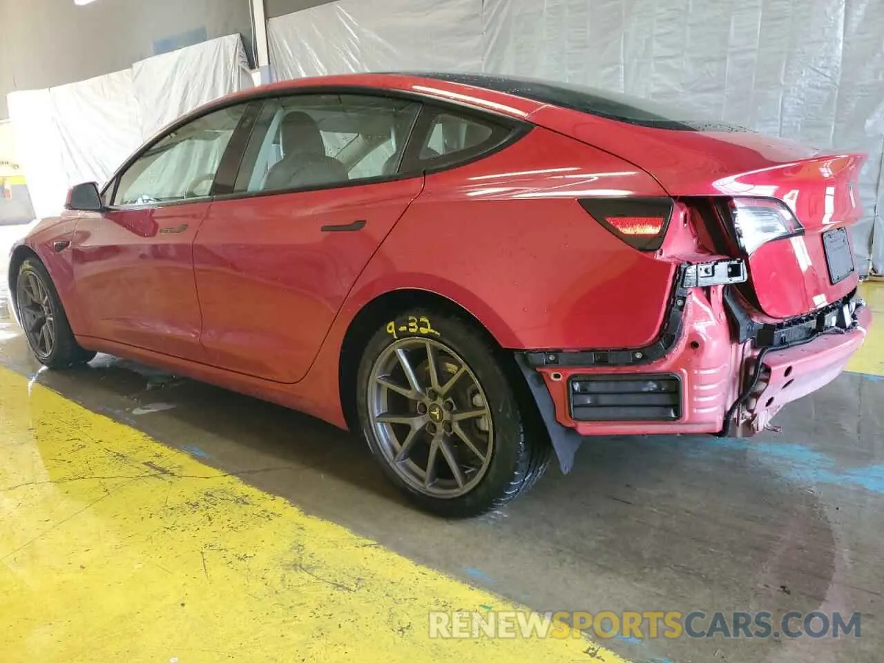 2 Photograph of a damaged car 5YJ3E1EA4NF288457 TESLA MODEL 3 2022