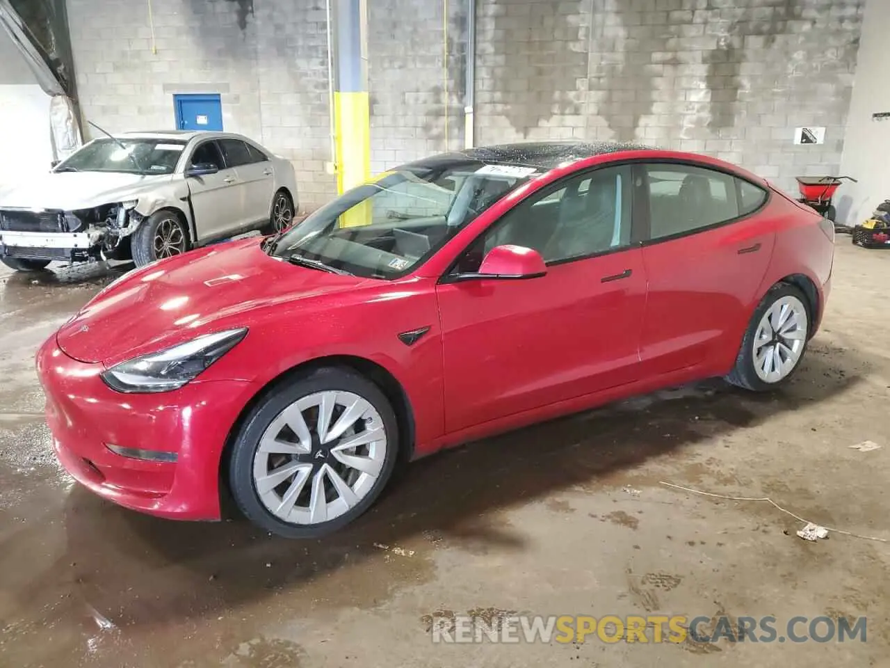 1 Photograph of a damaged car 5YJ3E1EA4NF289575 TESLA MODEL 3 2022