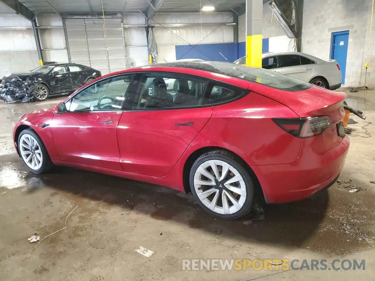 2 Photograph of a damaged car 5YJ3E1EA4NF289575 TESLA MODEL 3 2022