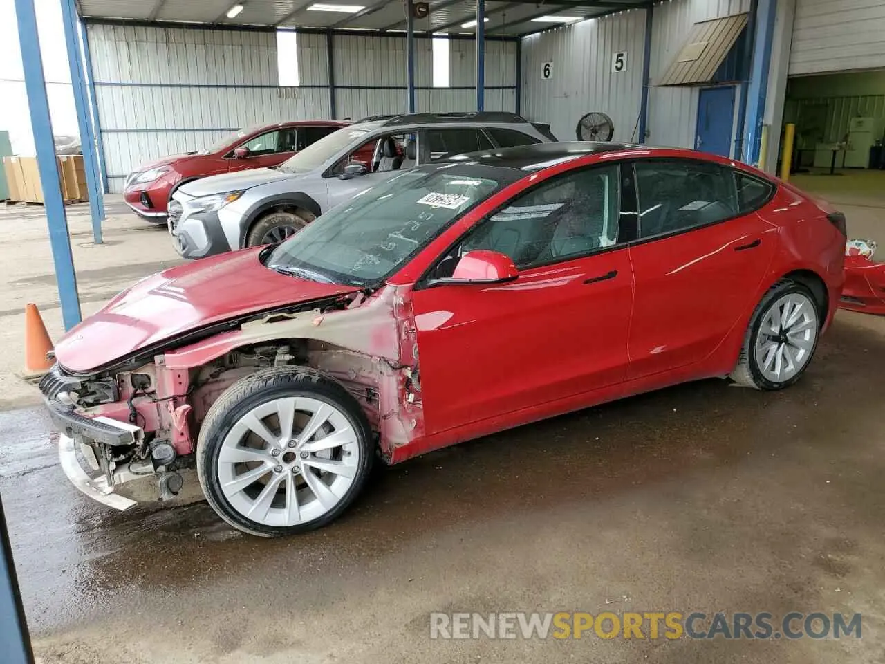 1 Photograph of a damaged car 5YJ3E1EA4NF290788 TESLA MODEL 3 2022