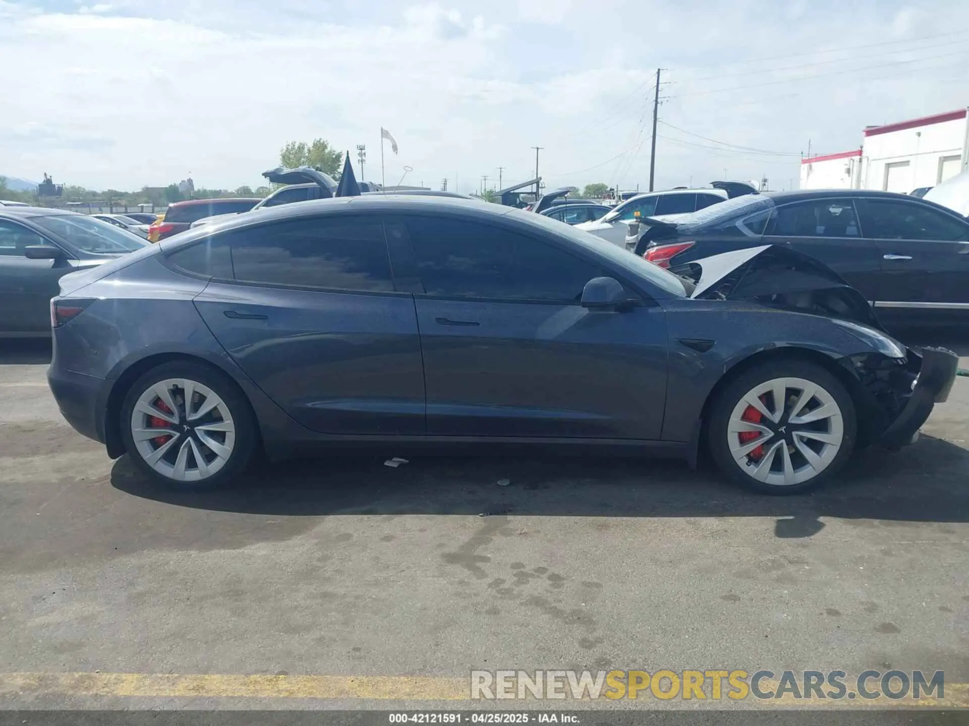 12 Photograph of a damaged car 5YJ3E1EA4NF296848 TESLA MODEL 3 2022