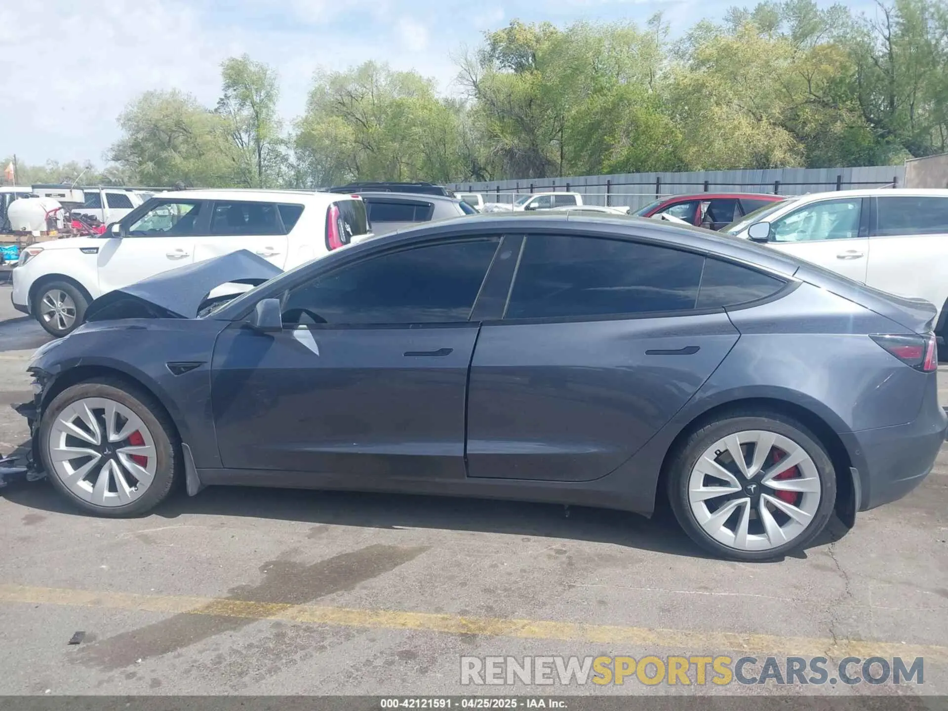13 Photograph of a damaged car 5YJ3E1EA4NF296848 TESLA MODEL 3 2022