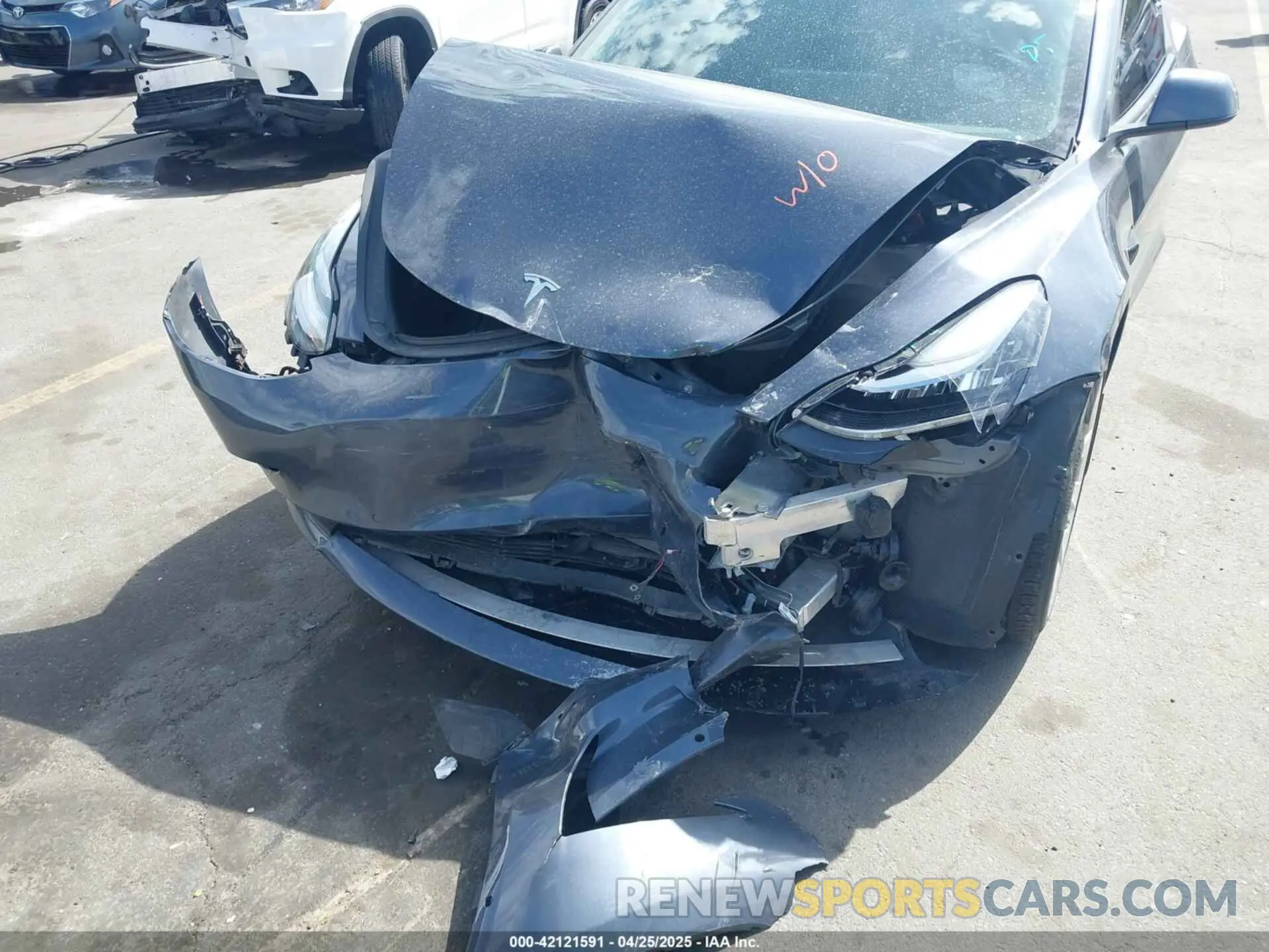 6 Photograph of a damaged car 5YJ3E1EA4NF296848 TESLA MODEL 3 2022