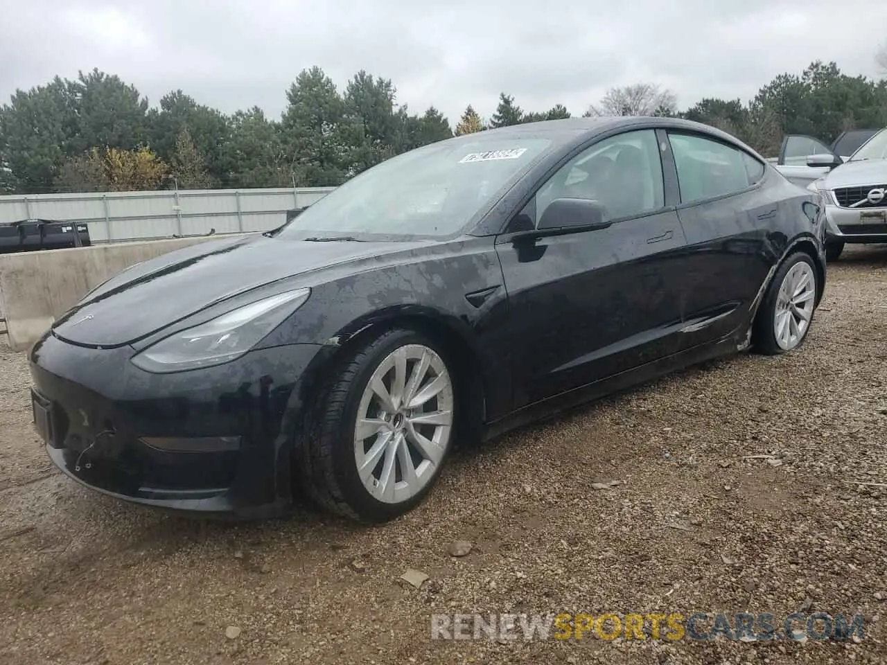 1 Photograph of a damaged car 5YJ3E1EA4NF303846 TESLA MODEL 3 2022