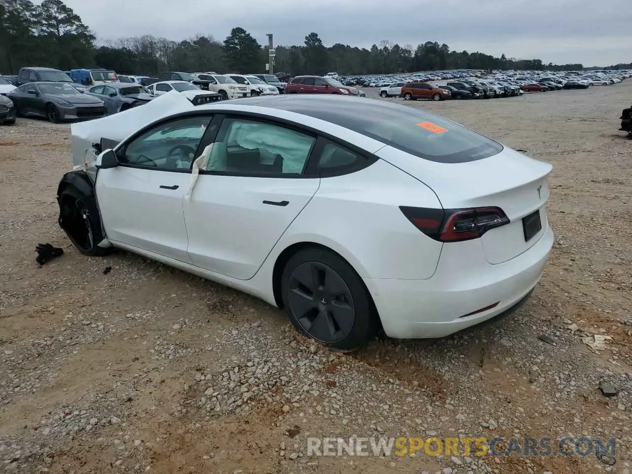 2 Photograph of a damaged car 5YJ3E1EA4NF323336 TESLA MODEL 3 2022