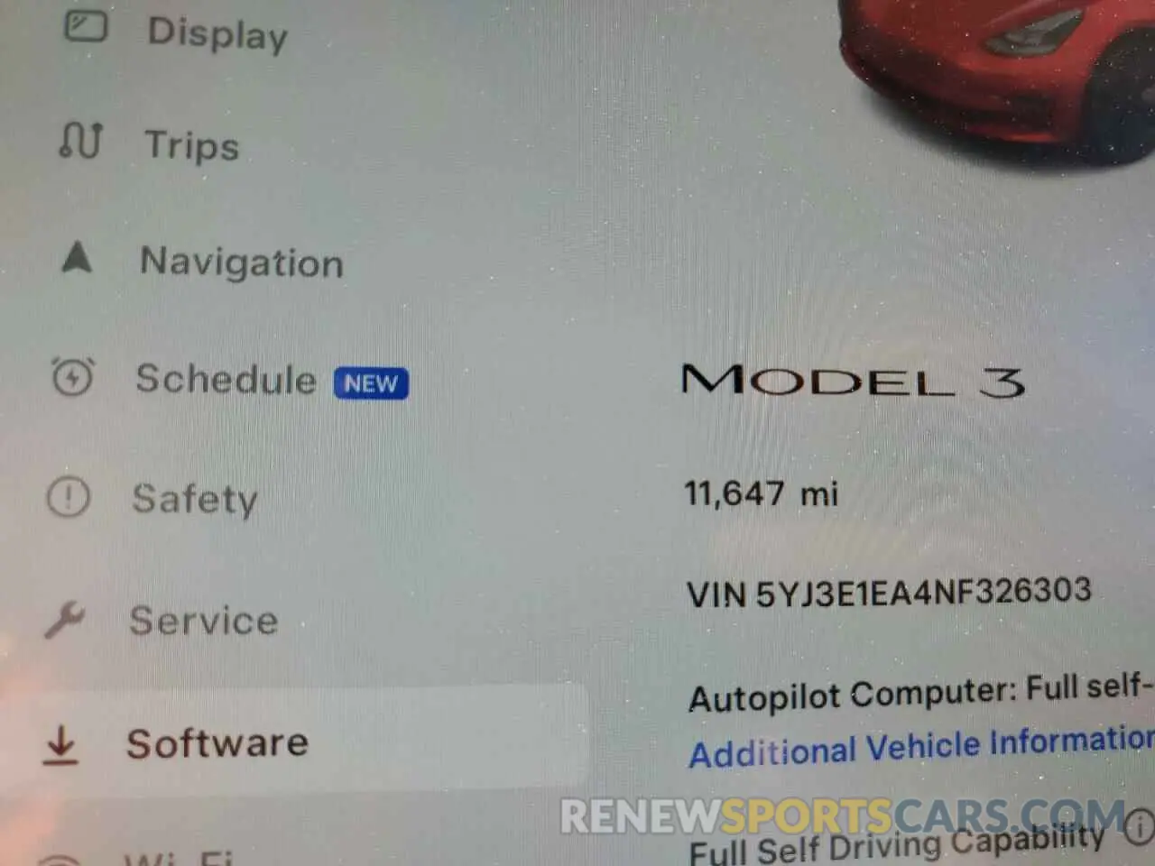 9 Photograph of a damaged car 5YJ3E1EA4NF326303 TESLA MODEL 3 2022