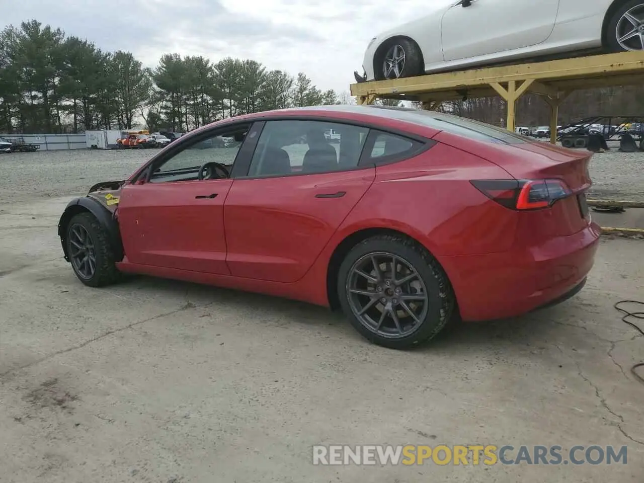 2 Photograph of a damaged car 5YJ3E1EA4NF337530 TESLA MODEL 3 2022