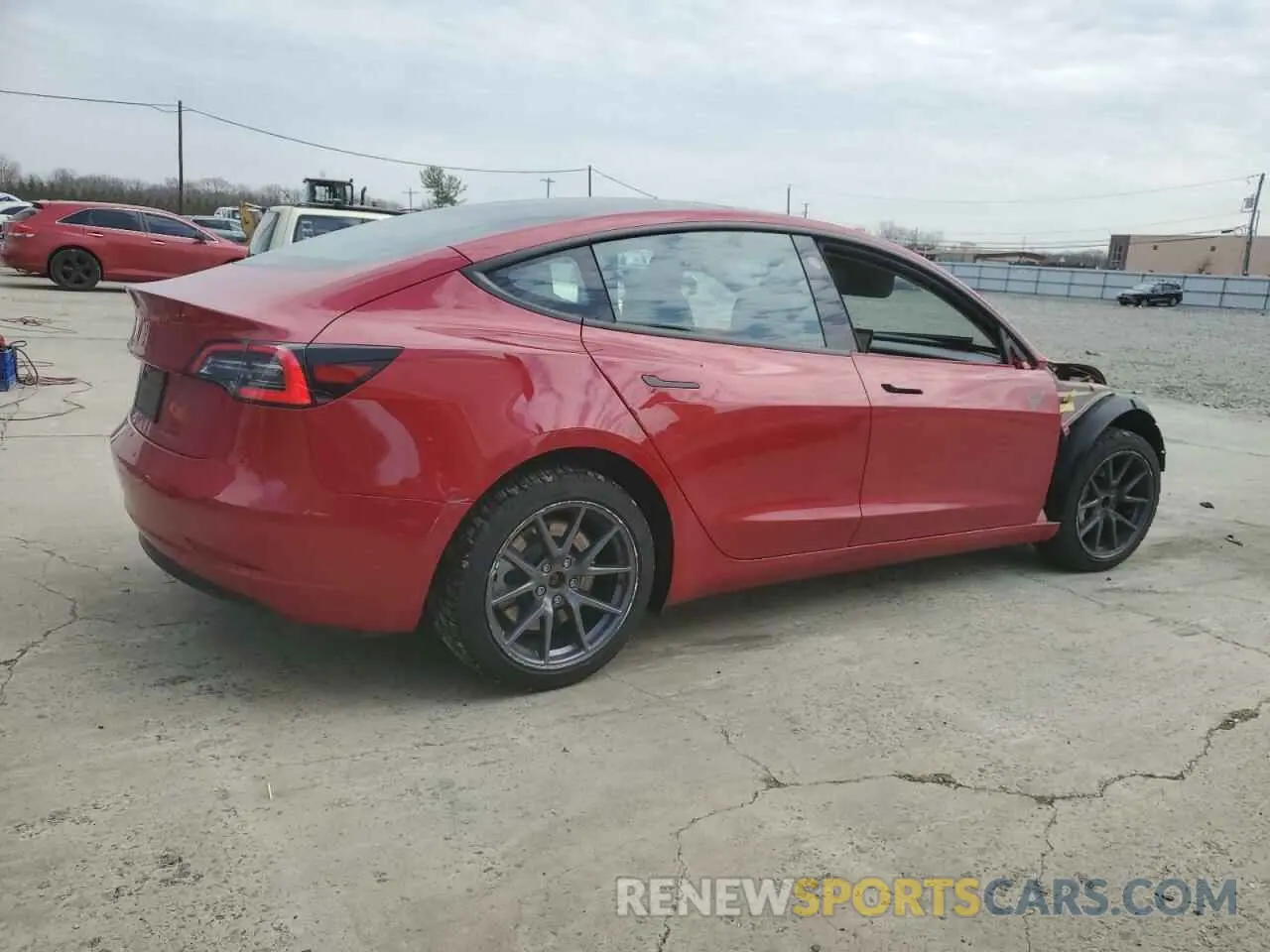 3 Photograph of a damaged car 5YJ3E1EA4NF337530 TESLA MODEL 3 2022