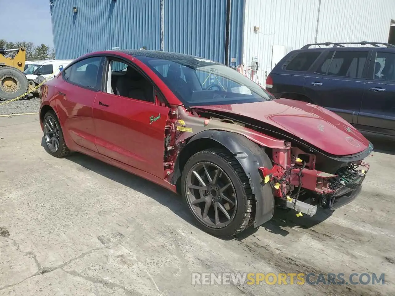 4 Photograph of a damaged car 5YJ3E1EA4NF337530 TESLA MODEL 3 2022