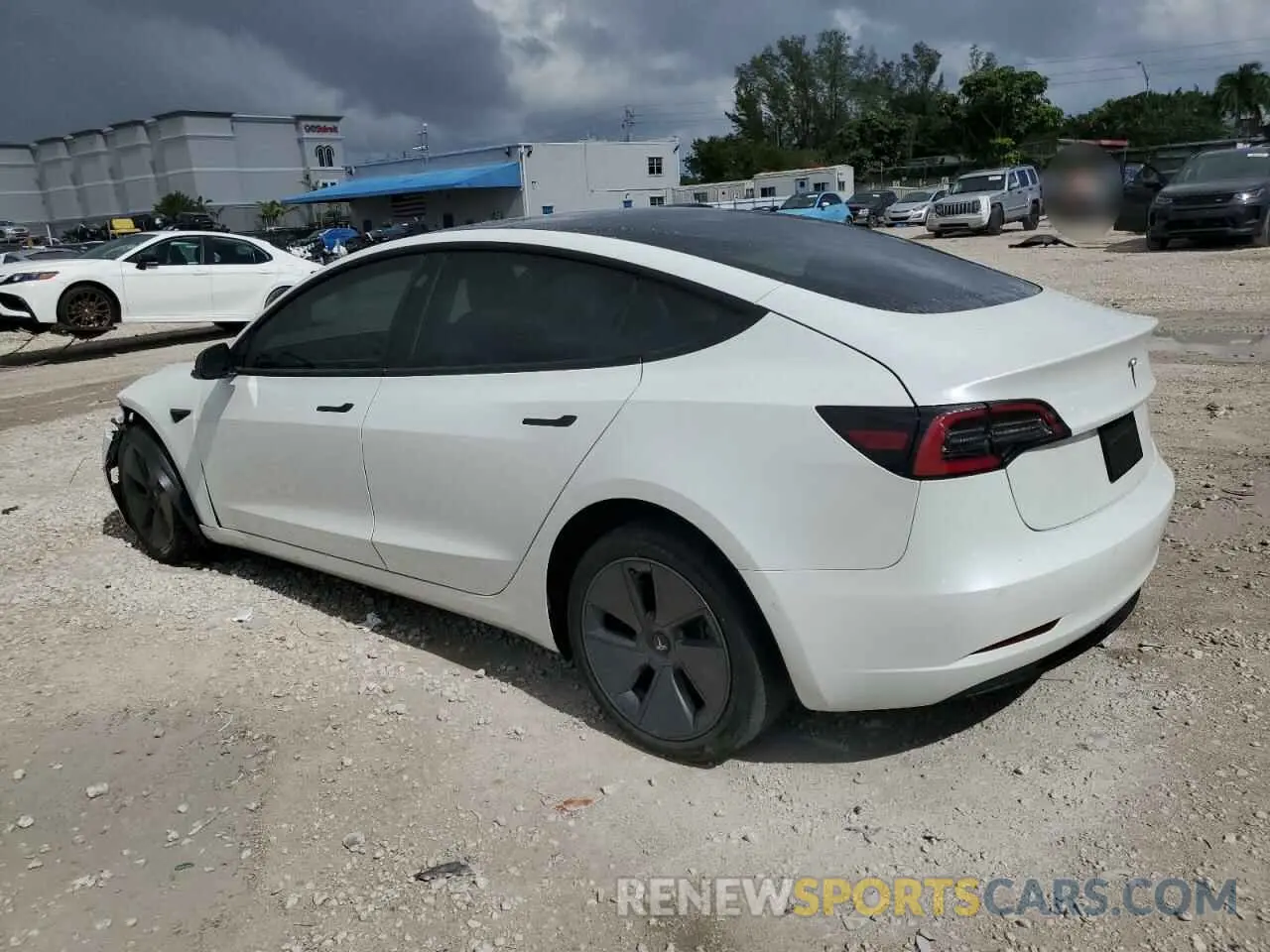 2 Photograph of a damaged car 5YJ3E1EA4NF345630 TESLA MODEL 3 2022