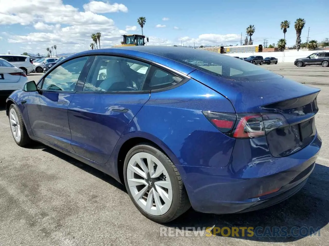 2 Photograph of a damaged car 5YJ3E1EA4NF361410 TESLA MODEL 3 2022