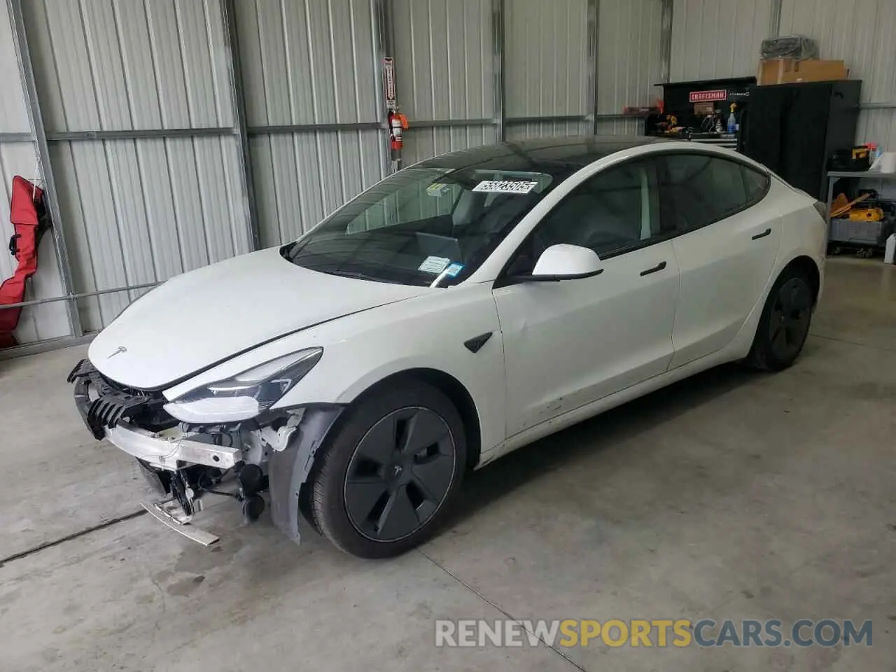 1 Photograph of a damaged car 5YJ3E1EA4NF368874 TESLA MODEL 3 2022