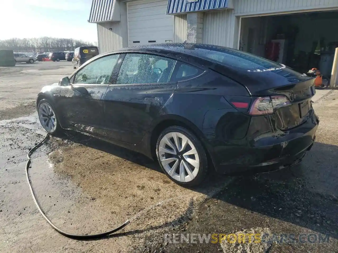 2 Photograph of a damaged car 5YJ3E1EA4NF370947 TESLA MODEL 3 2022