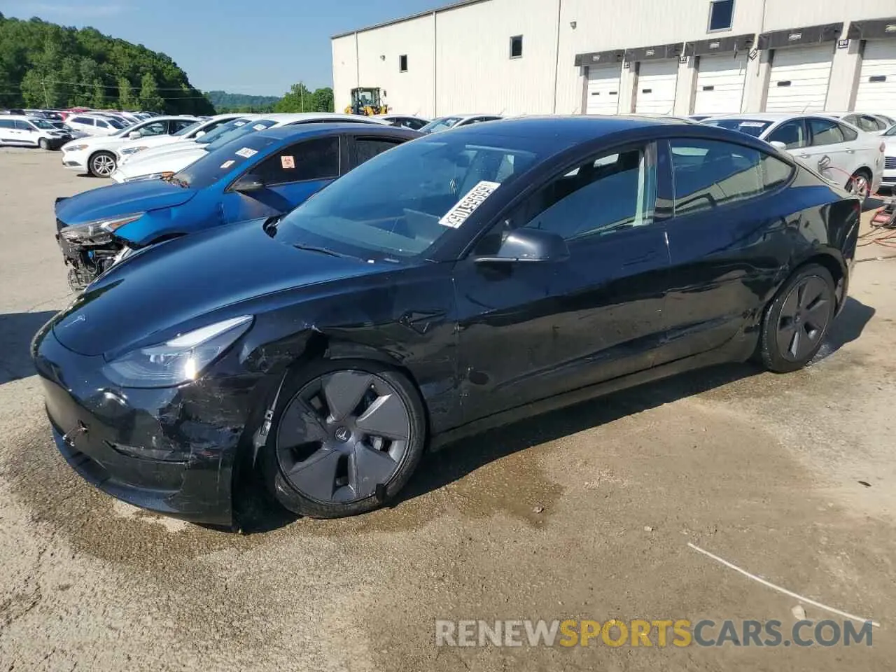 1 Photograph of a damaged car 5YJ3E1EA4NF371998 TESLA MODEL 3 2022