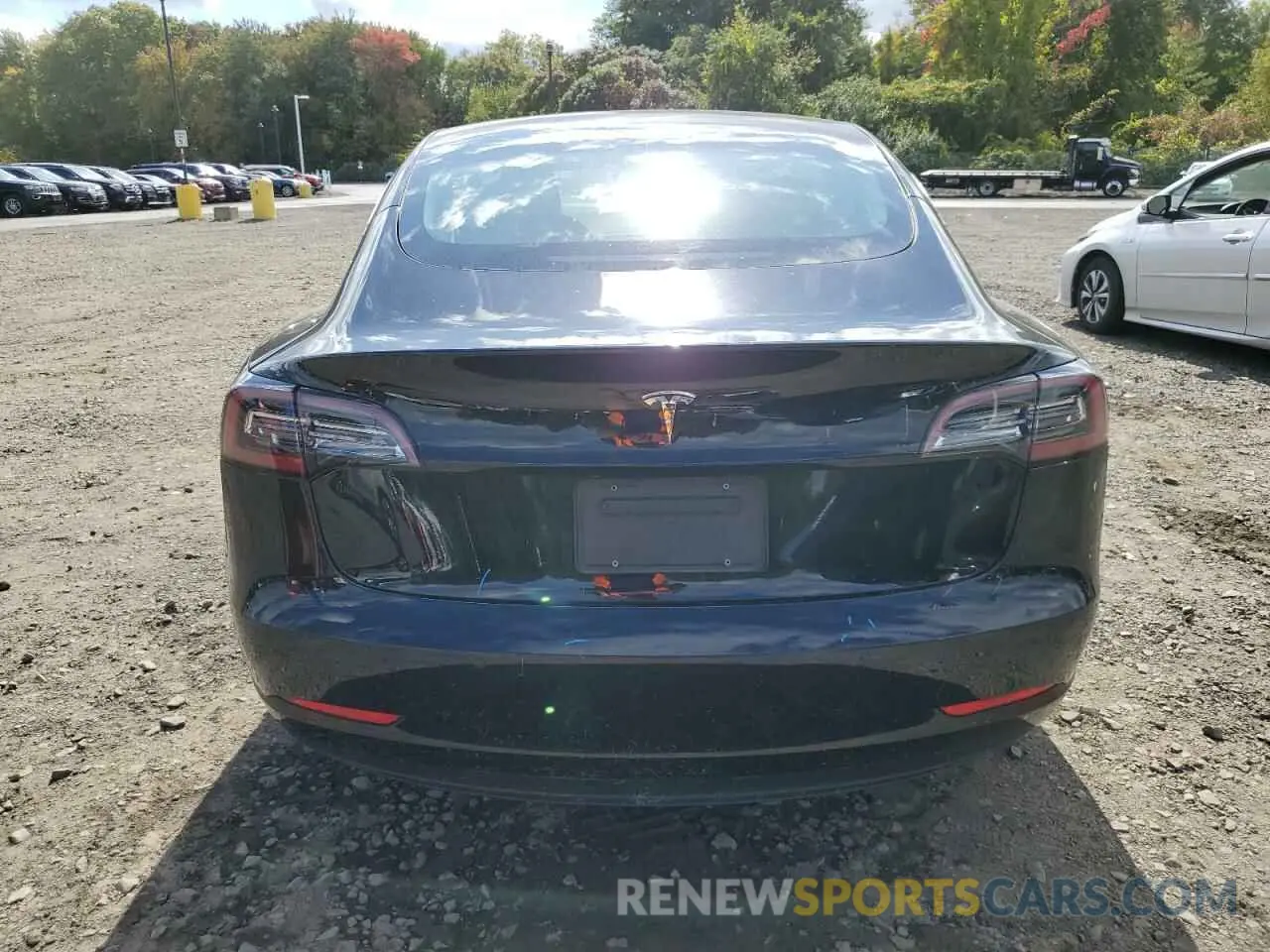 6 Photograph of a damaged car 5YJ3E1EA5NF101503 TESLA MODEL 3 2022