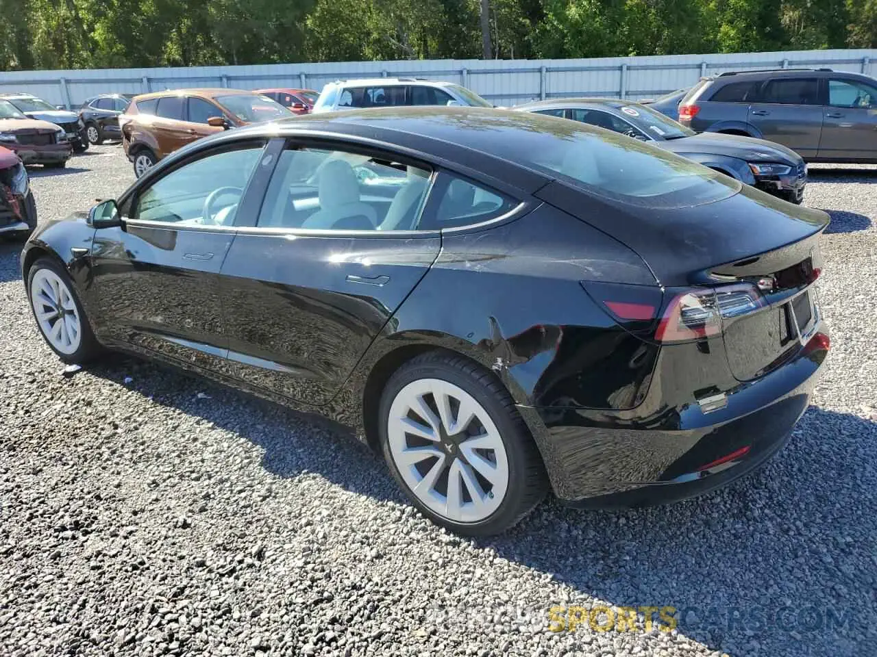 2 Photograph of a damaged car 5YJ3E1EA5NF102554 TESLA MODEL 3 2022