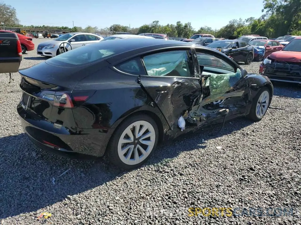3 Photograph of a damaged car 5YJ3E1EA5NF102554 TESLA MODEL 3 2022