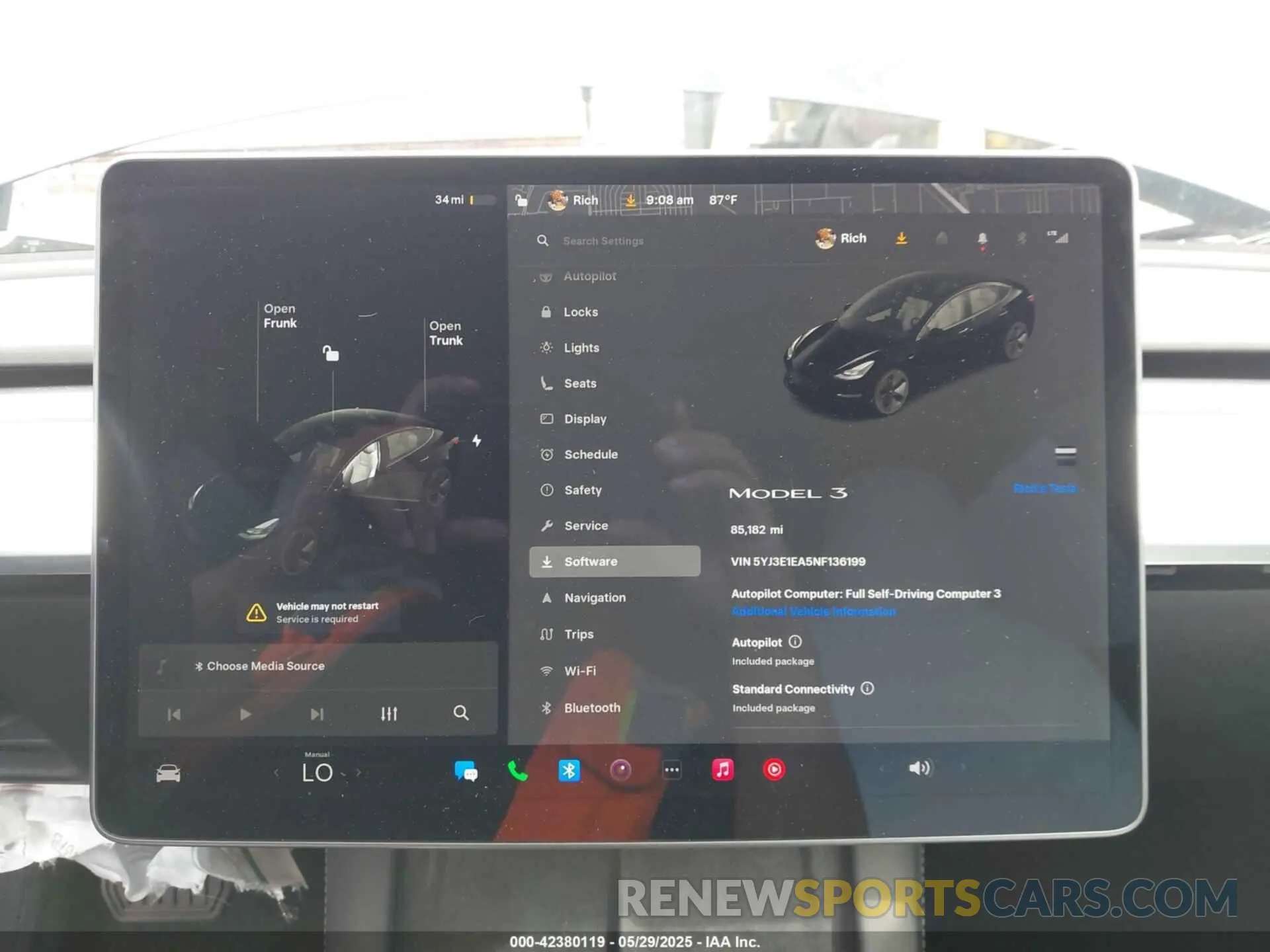 7 Photograph of a damaged car 5YJ3E1EA5NF136199 TESLA MODEL 3 2022