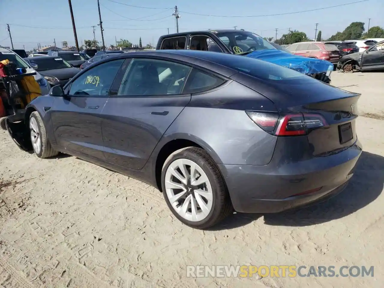 3 Photograph of a damaged car 5YJ3E1EA5NF144545 TESLA MODEL 3 2022