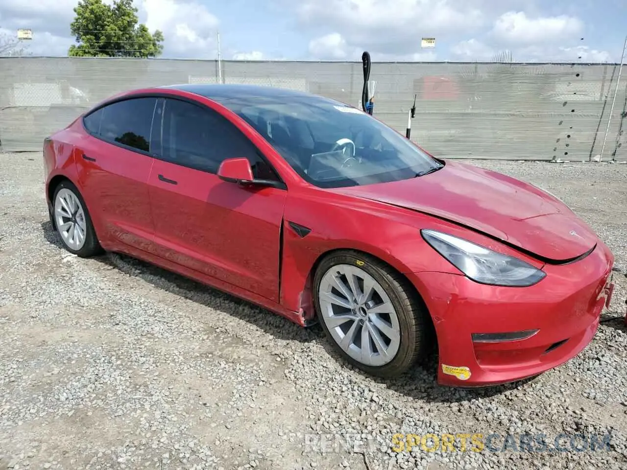 4 Photograph of a damaged car 5YJ3E1EA5NF155772 TESLA MODEL 3 2022