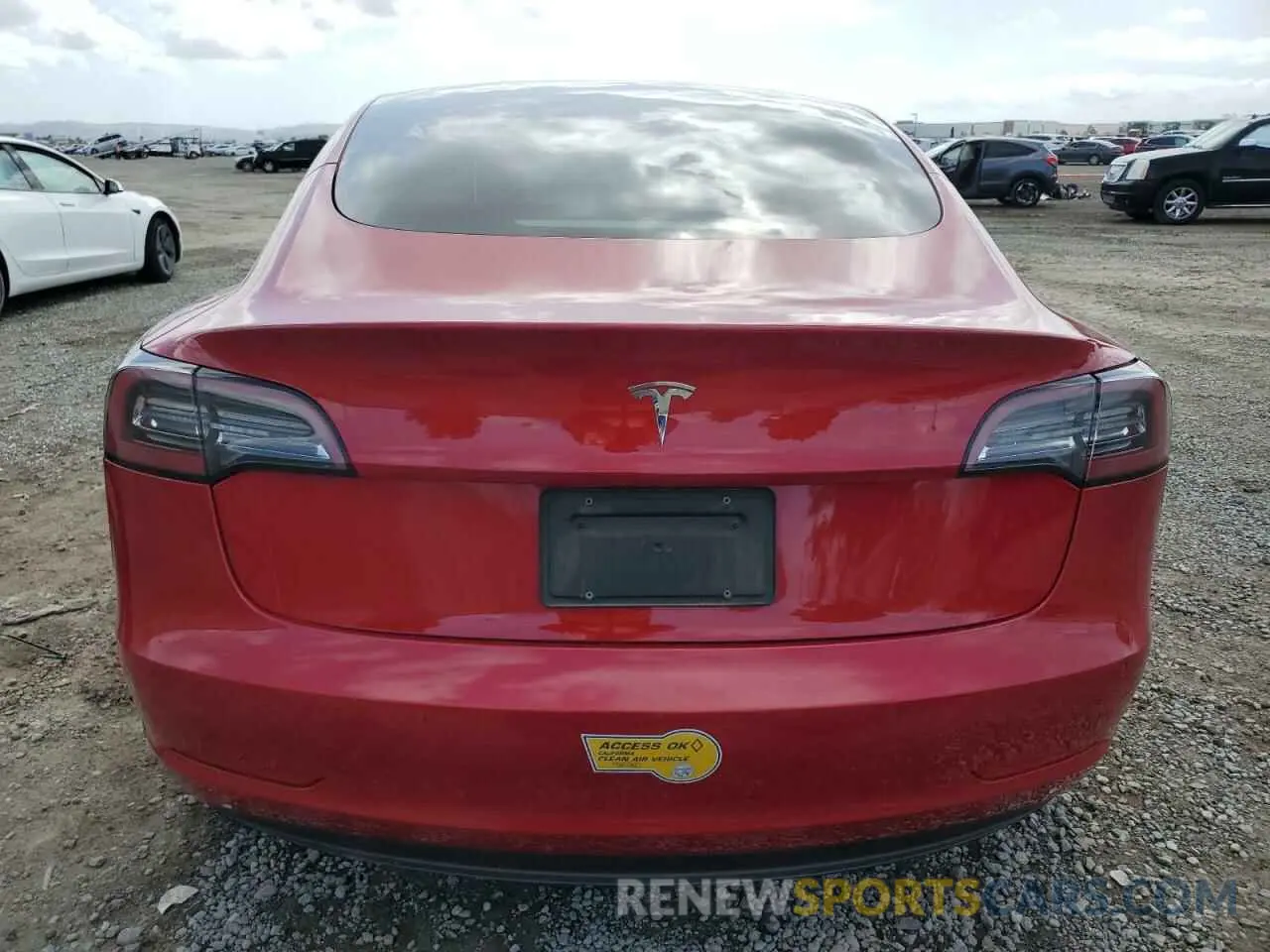 6 Photograph of a damaged car 5YJ3E1EA5NF155772 TESLA MODEL 3 2022
