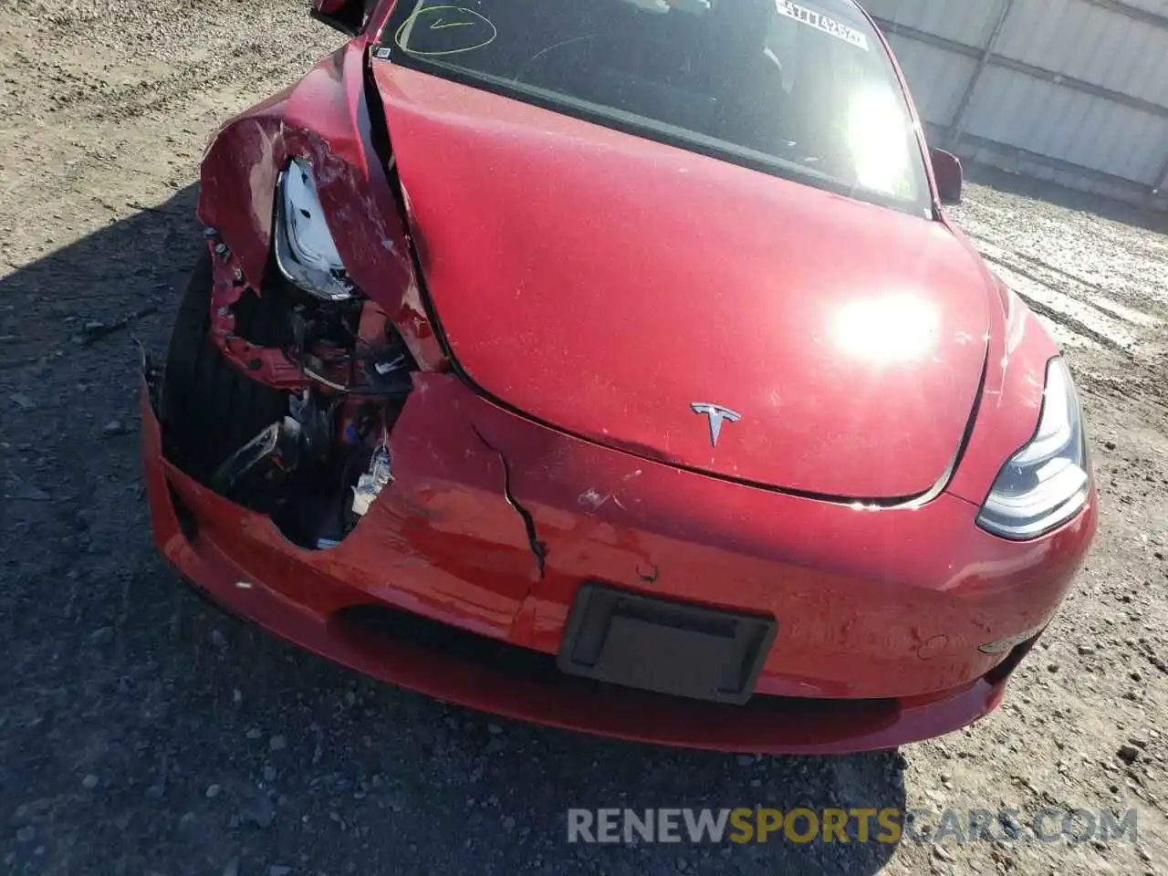 10 Photograph of a damaged car 5YJ3E1EA5NF184897 TESLA MODEL 3 2022