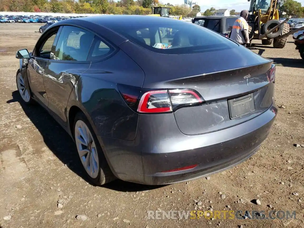 3 Photograph of a damaged car 5YJ3E1EA5NF186861 TESLA MODEL 3 2022