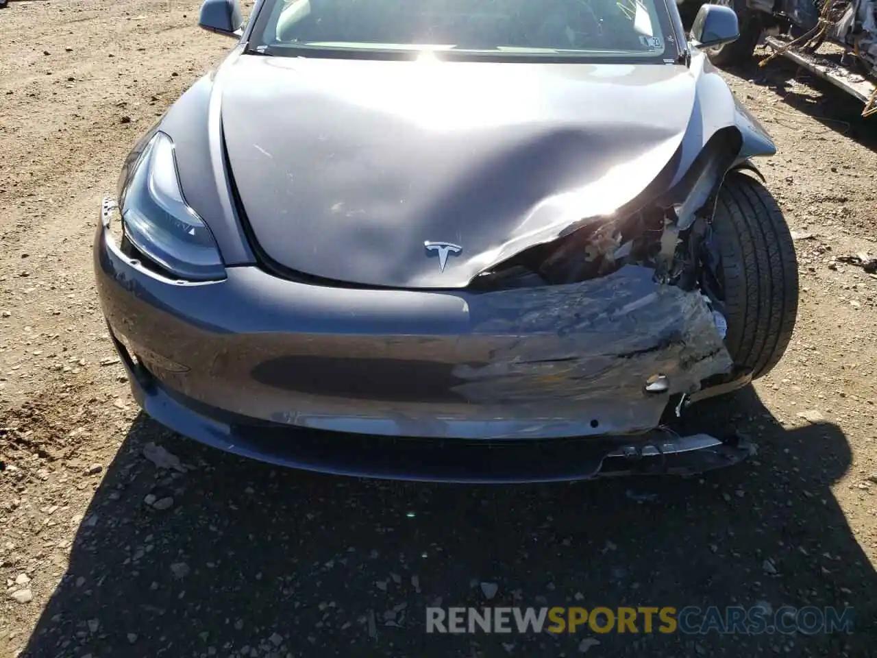 9 Photograph of a damaged car 5YJ3E1EA5NF186861 TESLA MODEL 3 2022