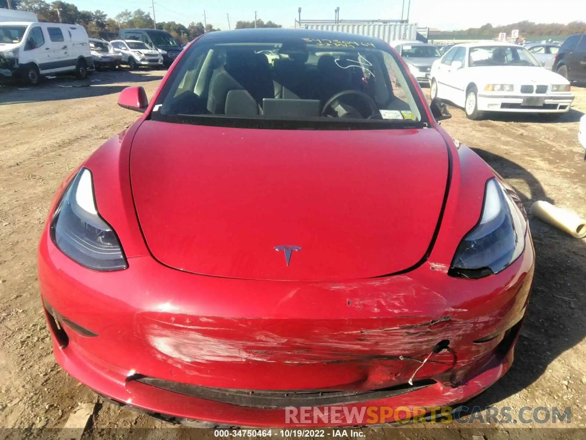 10 Photograph of a damaged car 5YJ3E1EA5NF187279 TESLA MODEL 3 2022