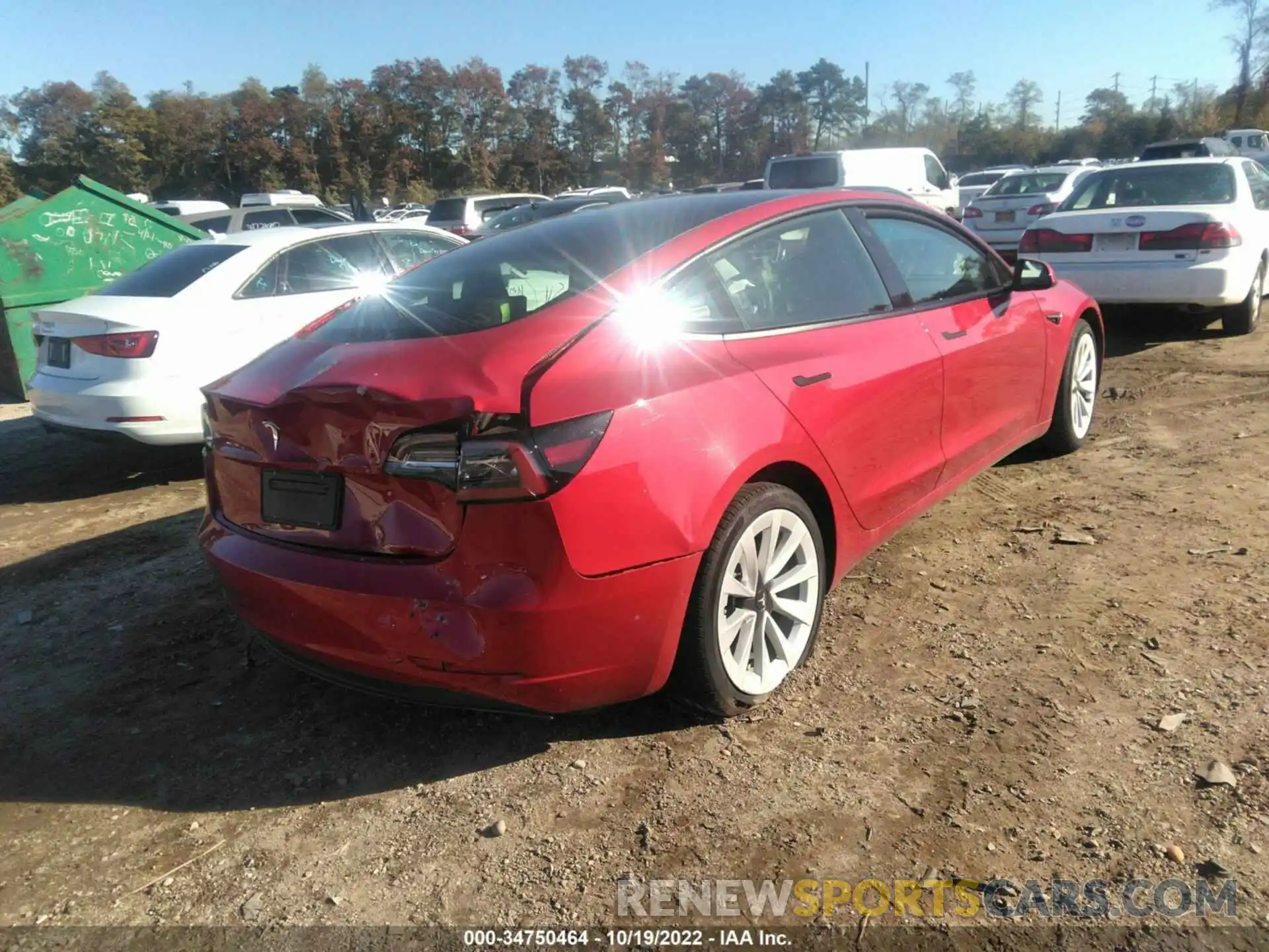 4 Photograph of a damaged car 5YJ3E1EA5NF187279 TESLA MODEL 3 2022