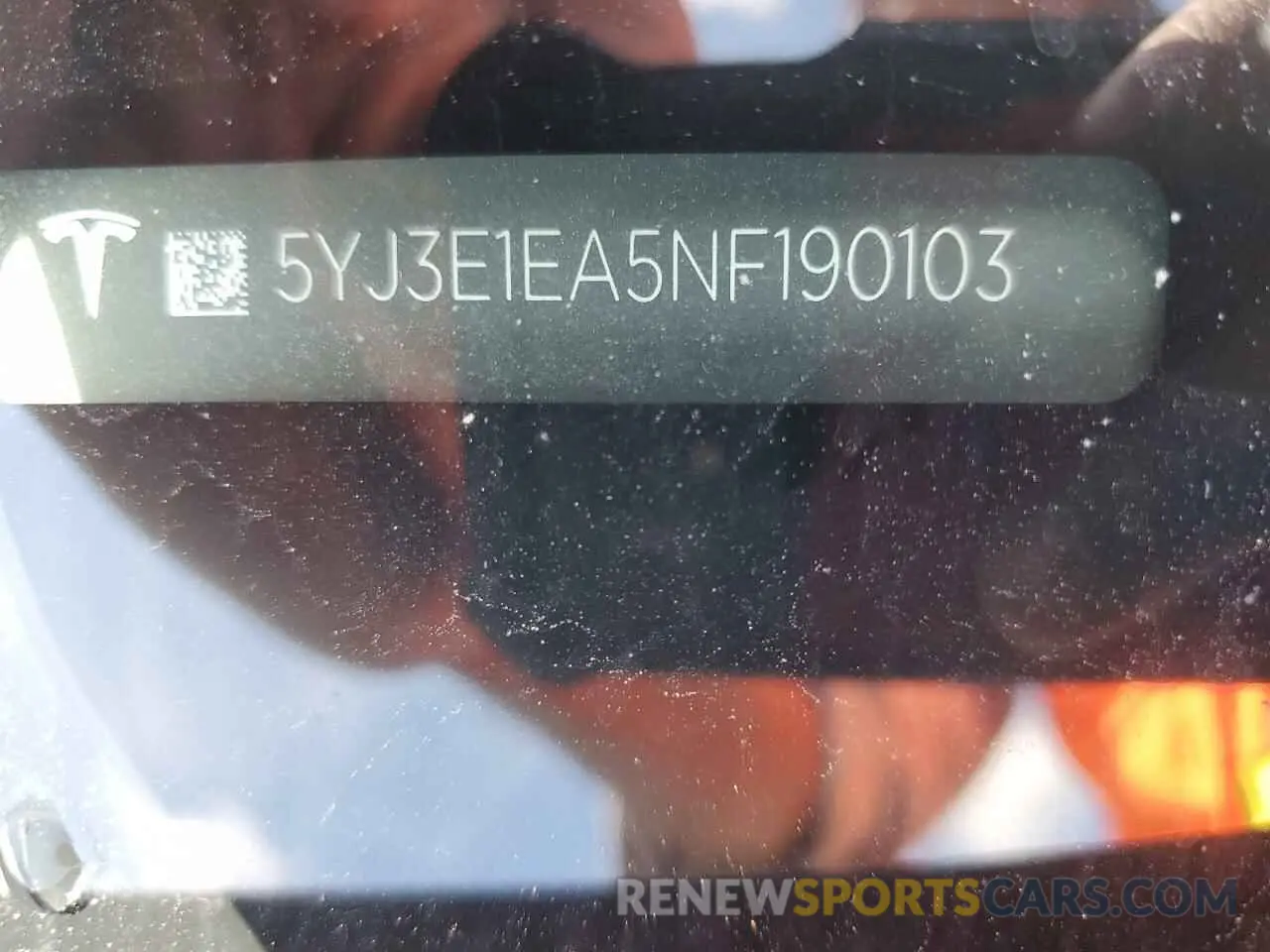 12 Photograph of a damaged car 5YJ3E1EA5NF190103 TESLA MODEL 3 2022