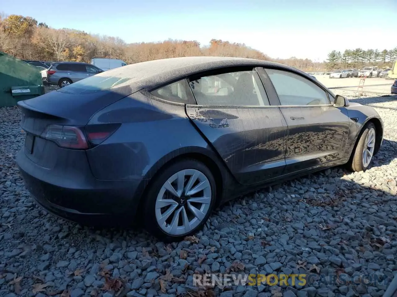 3 Photograph of a damaged car 5YJ3E1EA5NF190201 TESLA MODEL 3 2022