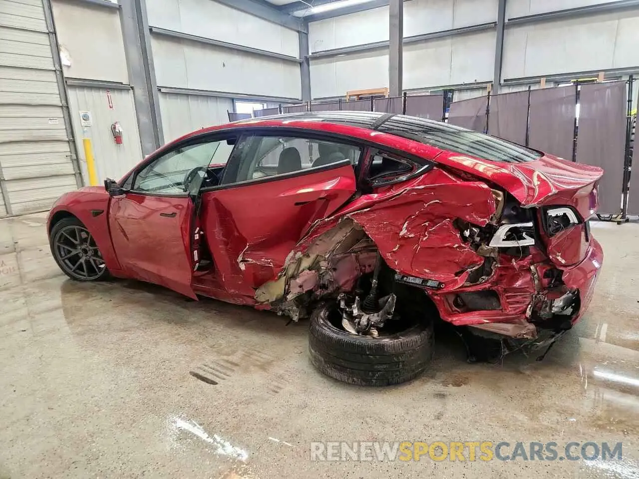 2 Photograph of a damaged car 5YJ3E1EA5NF191297 TESLA MODEL 3 2022