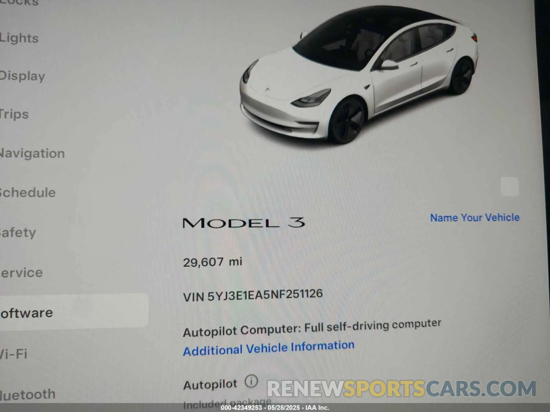 15 Photograph of a damaged car 5YJ3E1EA5NF251126 TESLA MODEL 3 2022