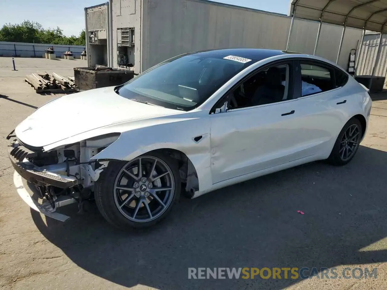 1 Photograph of a damaged car 5YJ3E1EA5NF252440 TESLA MODEL 3 2022
