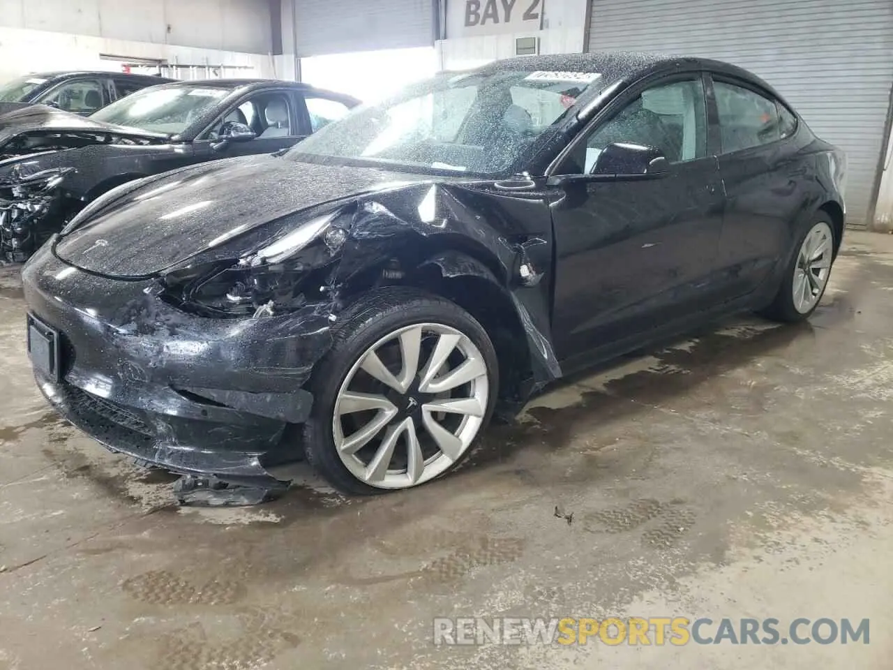 1 Photograph of a damaged car 5YJ3E1EA5NF288399 TESLA MODEL 3 2022