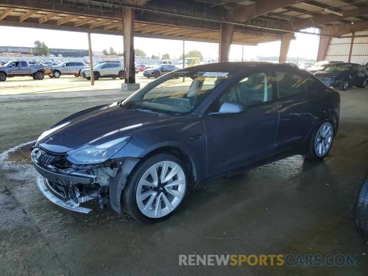 1 Photograph of a damaged car 5YJ3E1EA5NF290086 TESLA MODEL 3 2022