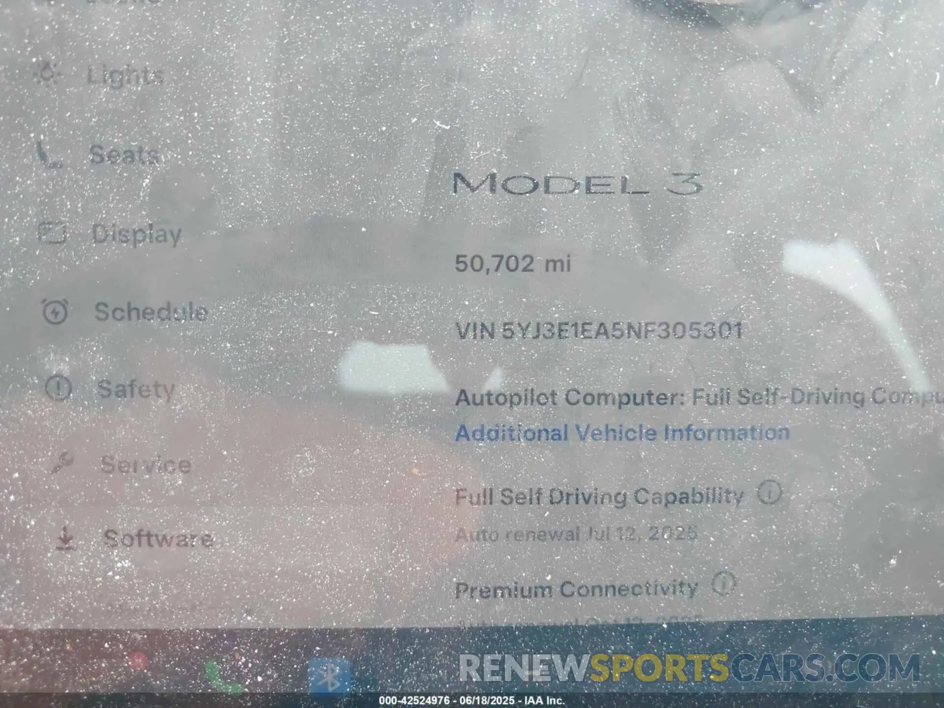 7 Photograph of a damaged car 5YJ3E1EA5NF305301 TESLA MODEL 3 2022