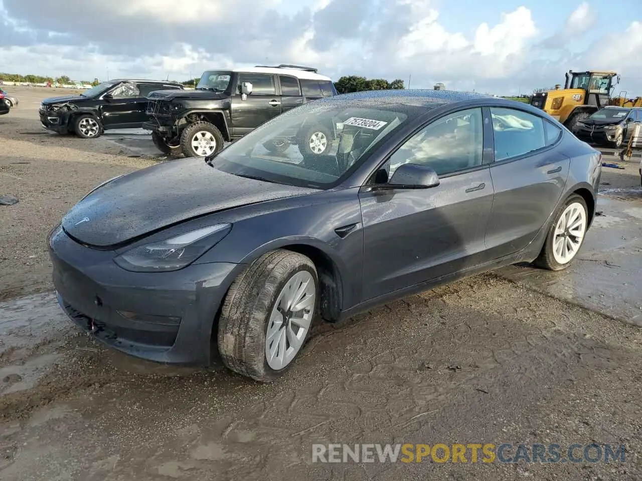 1 Photograph of a damaged car 5YJ3E1EA5NF331641 TESLA MODEL 3 2022