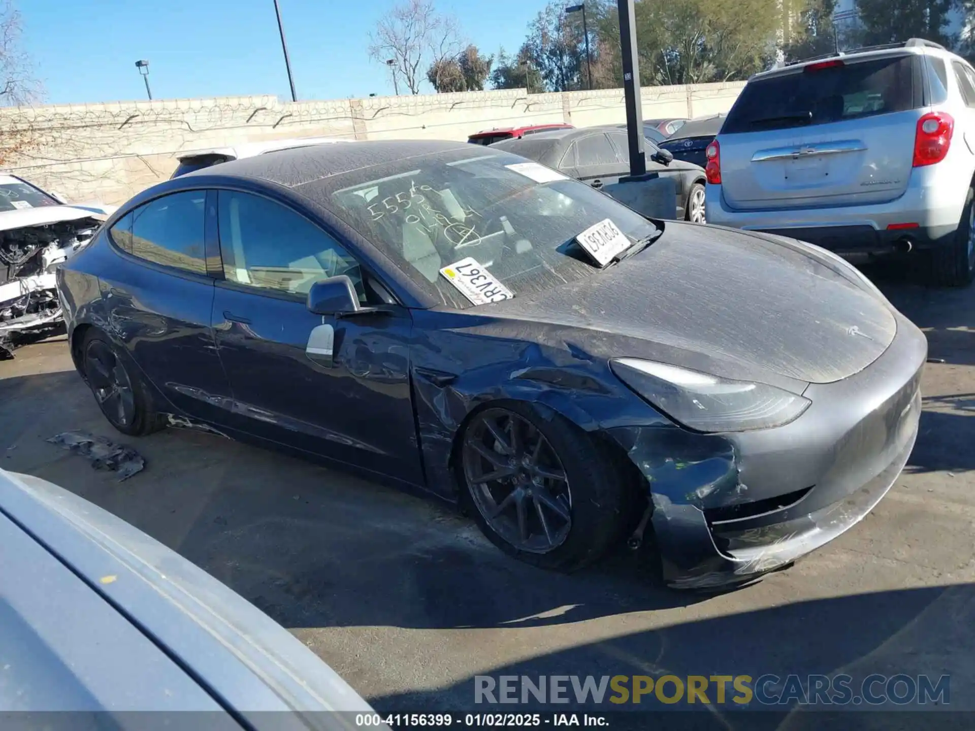 13 Photograph of a damaged car 5YJ3E1EA5NF332658 TESLA MODEL 3 2022