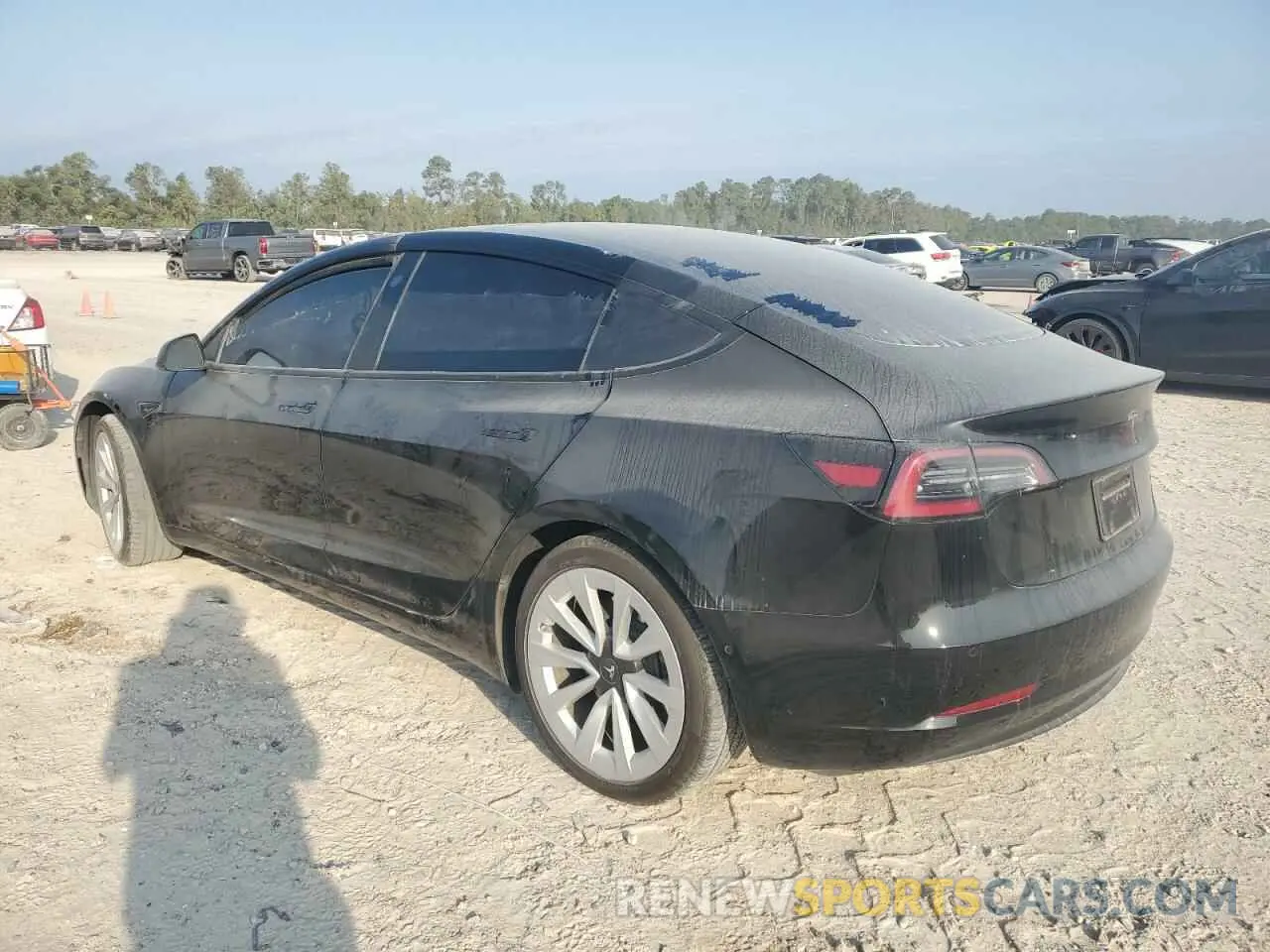 2 Photograph of a damaged car 5YJ3E1EA5NF352456 TESLA MODEL 3 2022