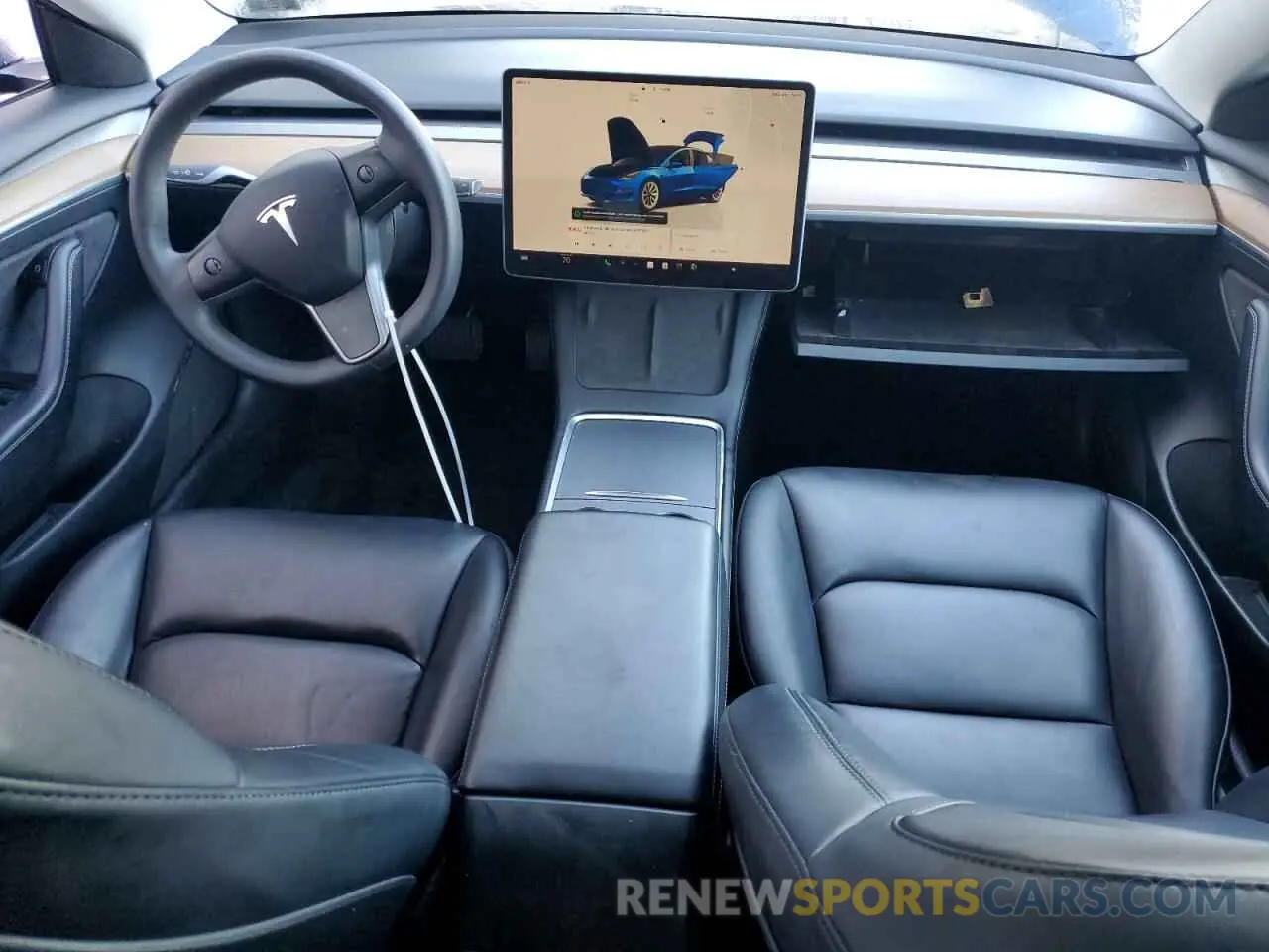 8 Photograph of a damaged car 5YJ3E1EA5NF371587 TESLA MODEL 3 2022