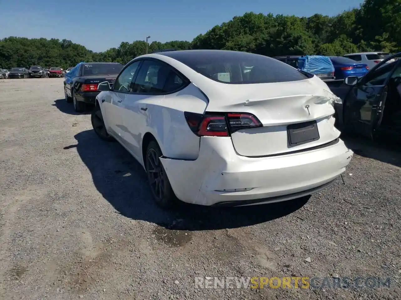 3 Photograph of a damaged car 5YJ3E1EA6NF113367 TESLA MODEL 3 2022