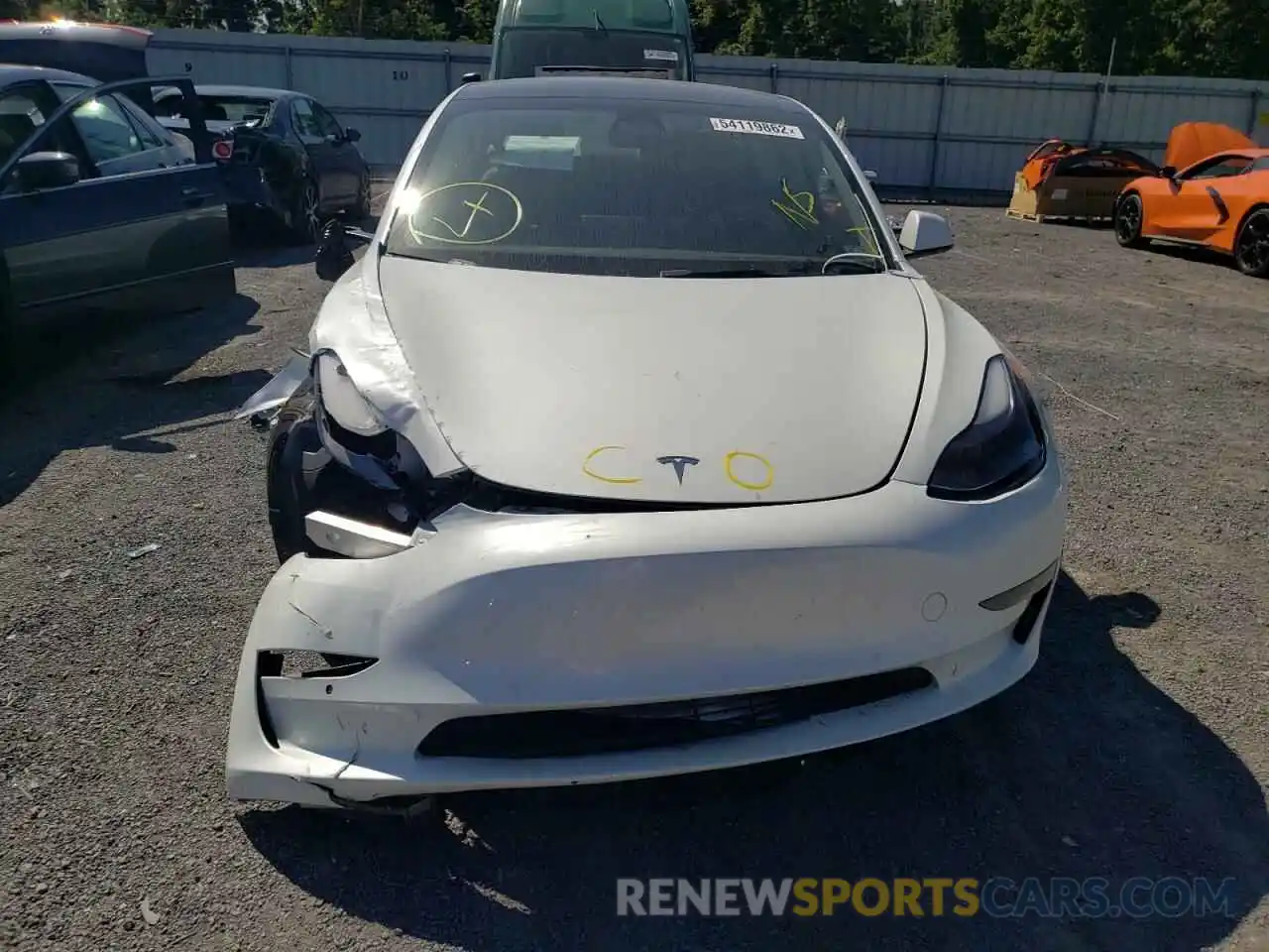 7 Photograph of a damaged car 5YJ3E1EA6NF113367 TESLA MODEL 3 2022