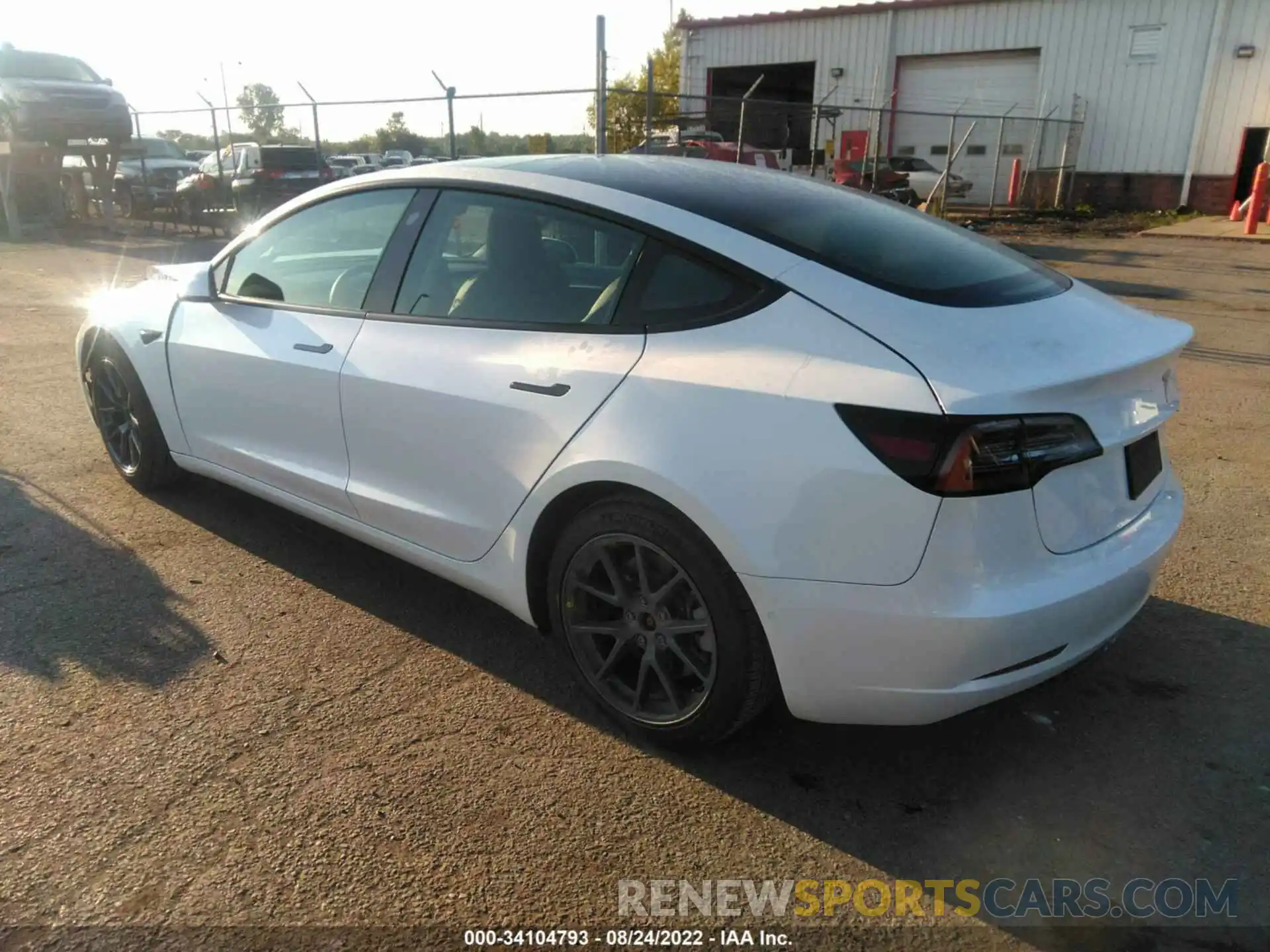 3 Photograph of a damaged car 5YJ3E1EA6NF113465 TESLA MODEL 3 2022